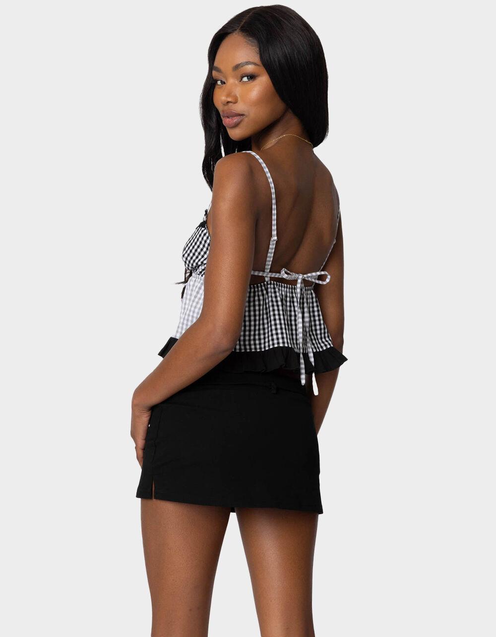 EDIKTED Joanne Mixed Gingham Tank Top Product Image