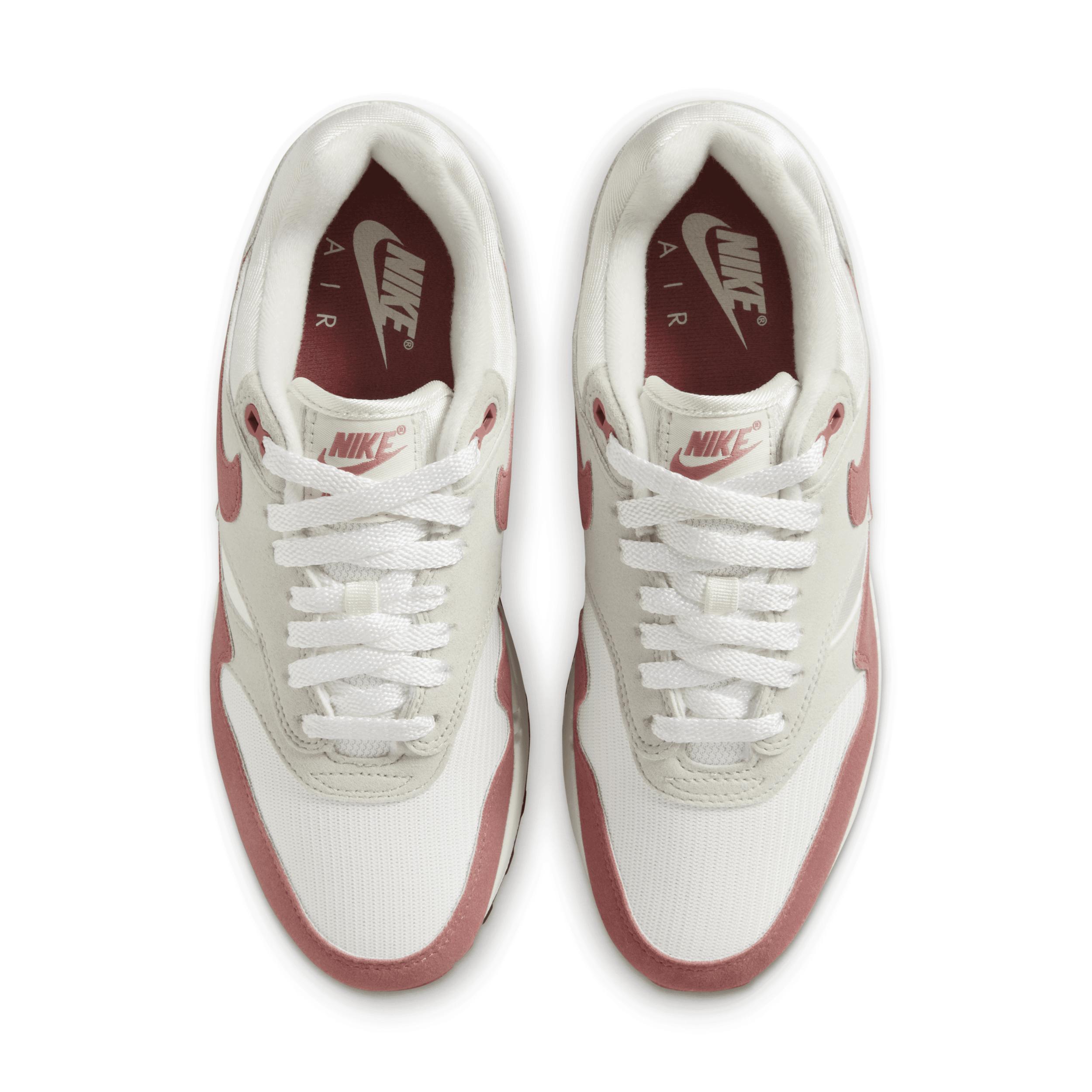 Nike Womens Air Max 1 87 - Shoes Sail/Canyon Pink/Black Product Image