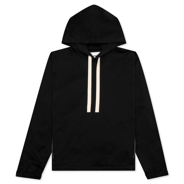 Sweatshirt W/ Hoodie - Black Male Product Image