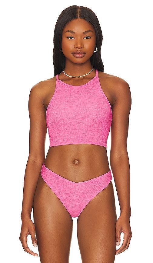 BEACH RIOT Vanessa Bikini Bottom in Pink. Product Image