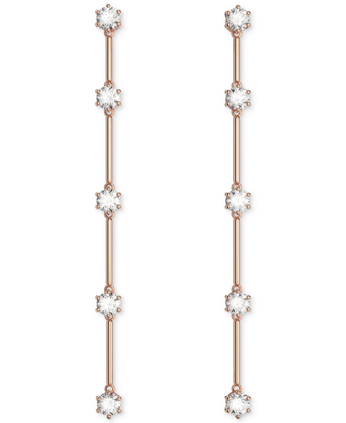 Womens Constella Rose Goldtone & Crystal Drop Earrings Product Image