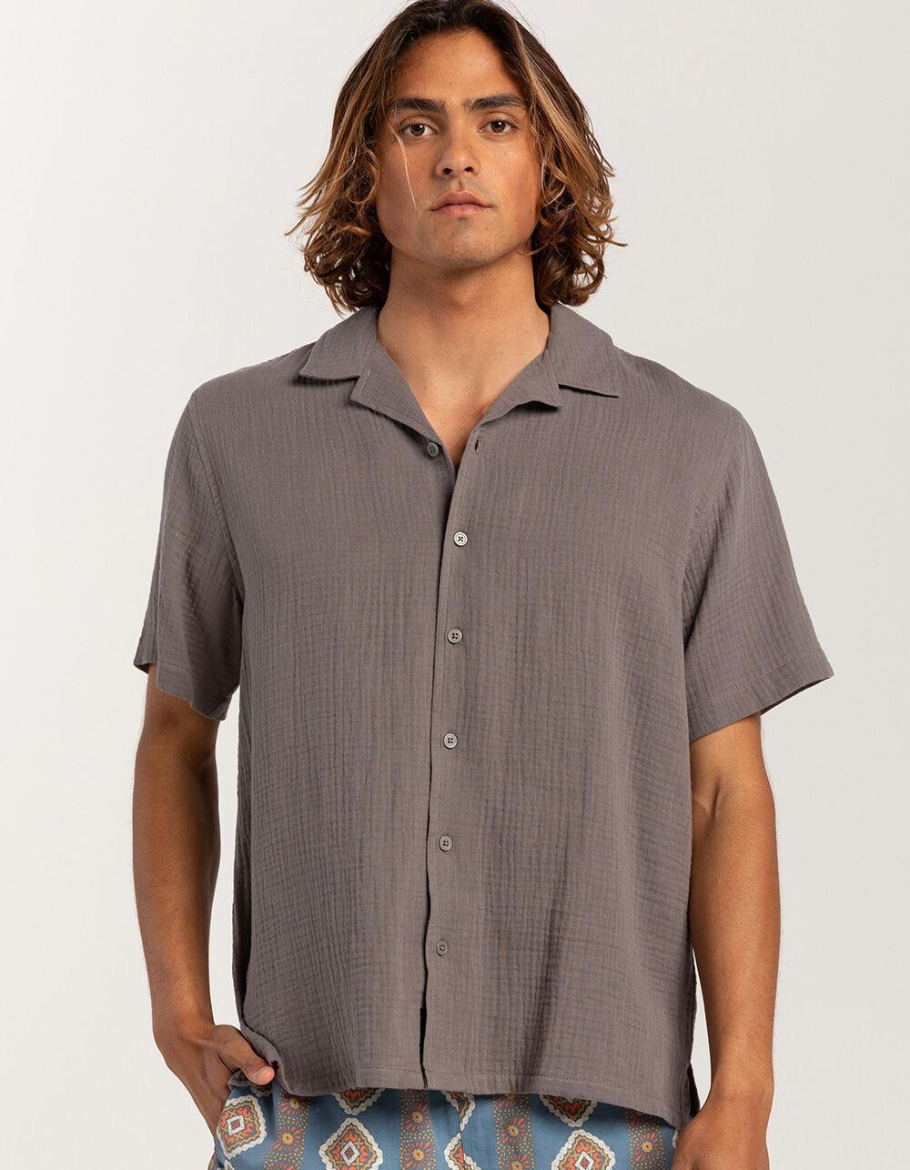 RSQ Mens Gauze Camp Shirt Product Image