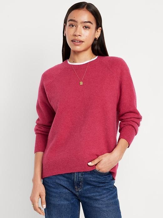 Cozy Crew-Neck Ombré Sweater Product Image