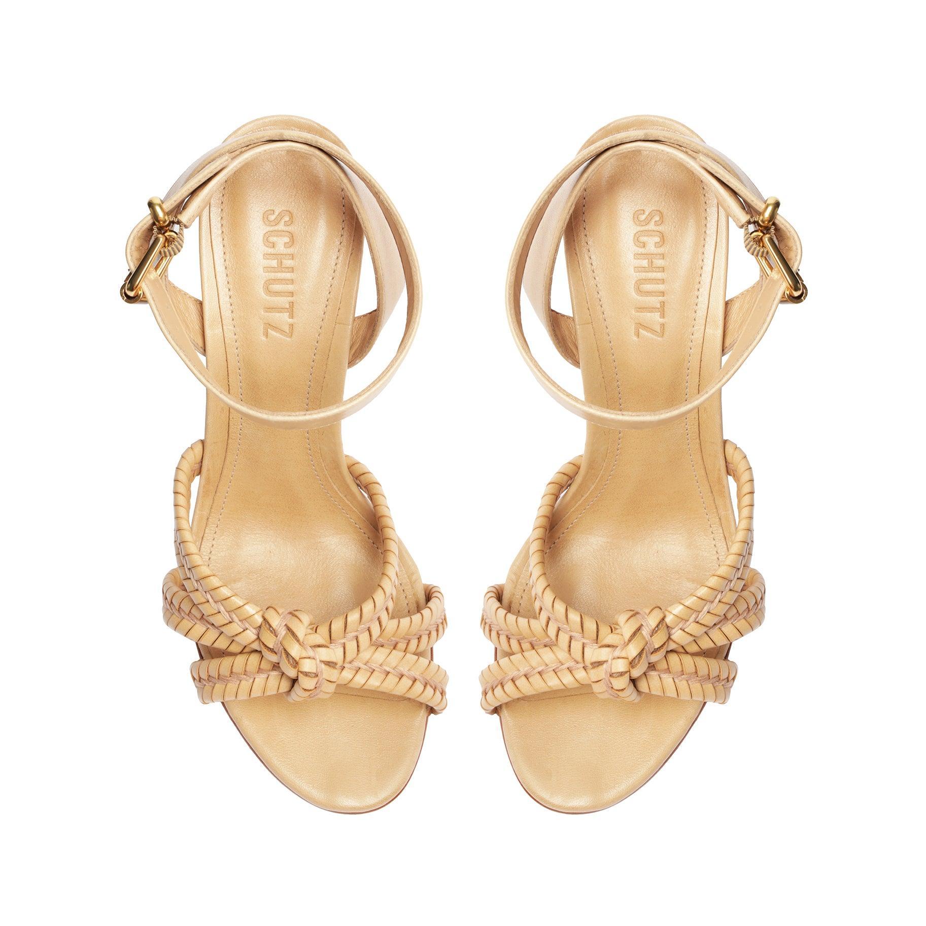 Kareena Woven Leather Sandal Female Product Image