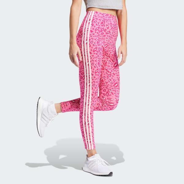 Essentials 3-Stripes Animal Print Leggings Product Image