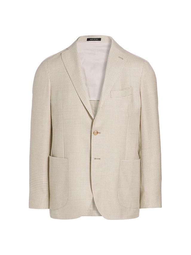 Mens COLLECTION Houndstooth Wool-Blend Two-Button Sport Coat Product Image