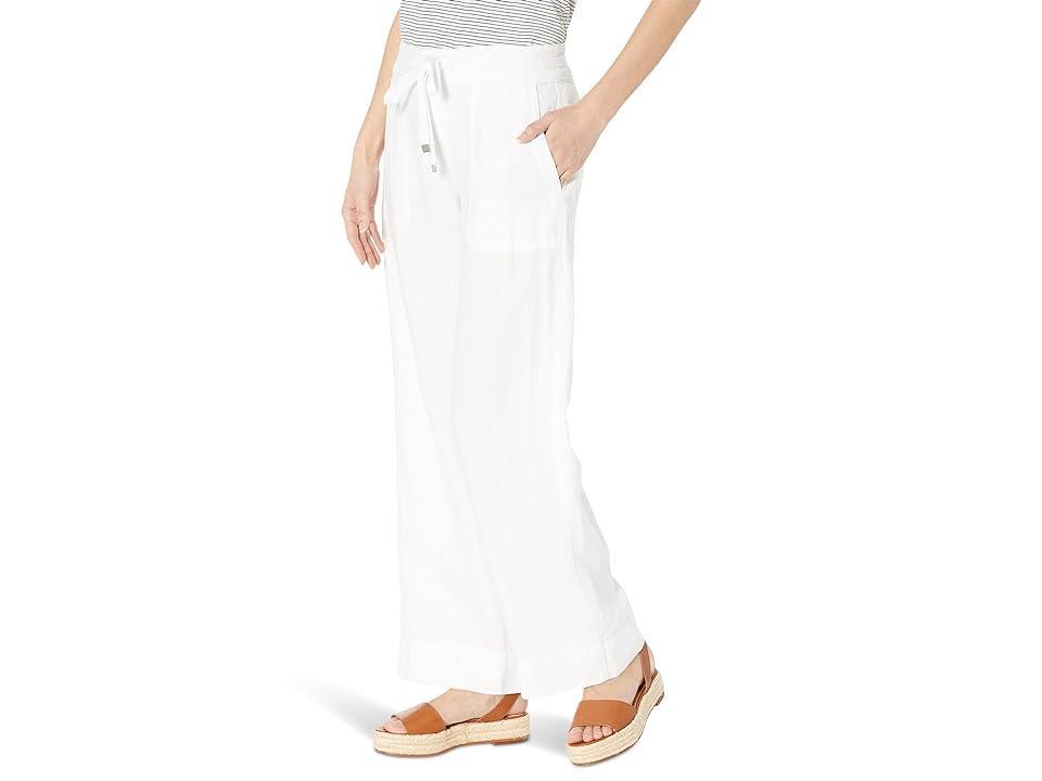 LAUREN Ralph Lauren Petite Linen Wide-Leg Pant Women's Casual Pants Product Image