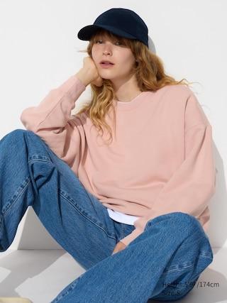 Womens Sweatshirt Pink Medium UNIQLO US product image