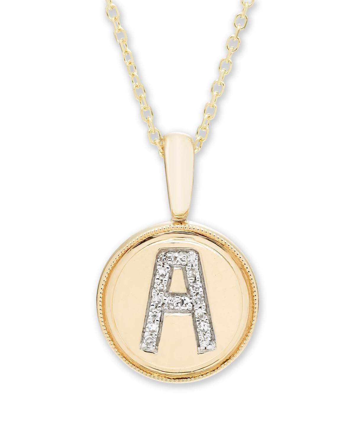 Diamond Accent Initial Pendant in 14k Rose - L Product Image