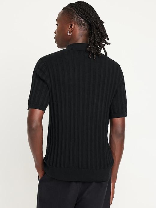 Textured Button-Down Sweater Product Image