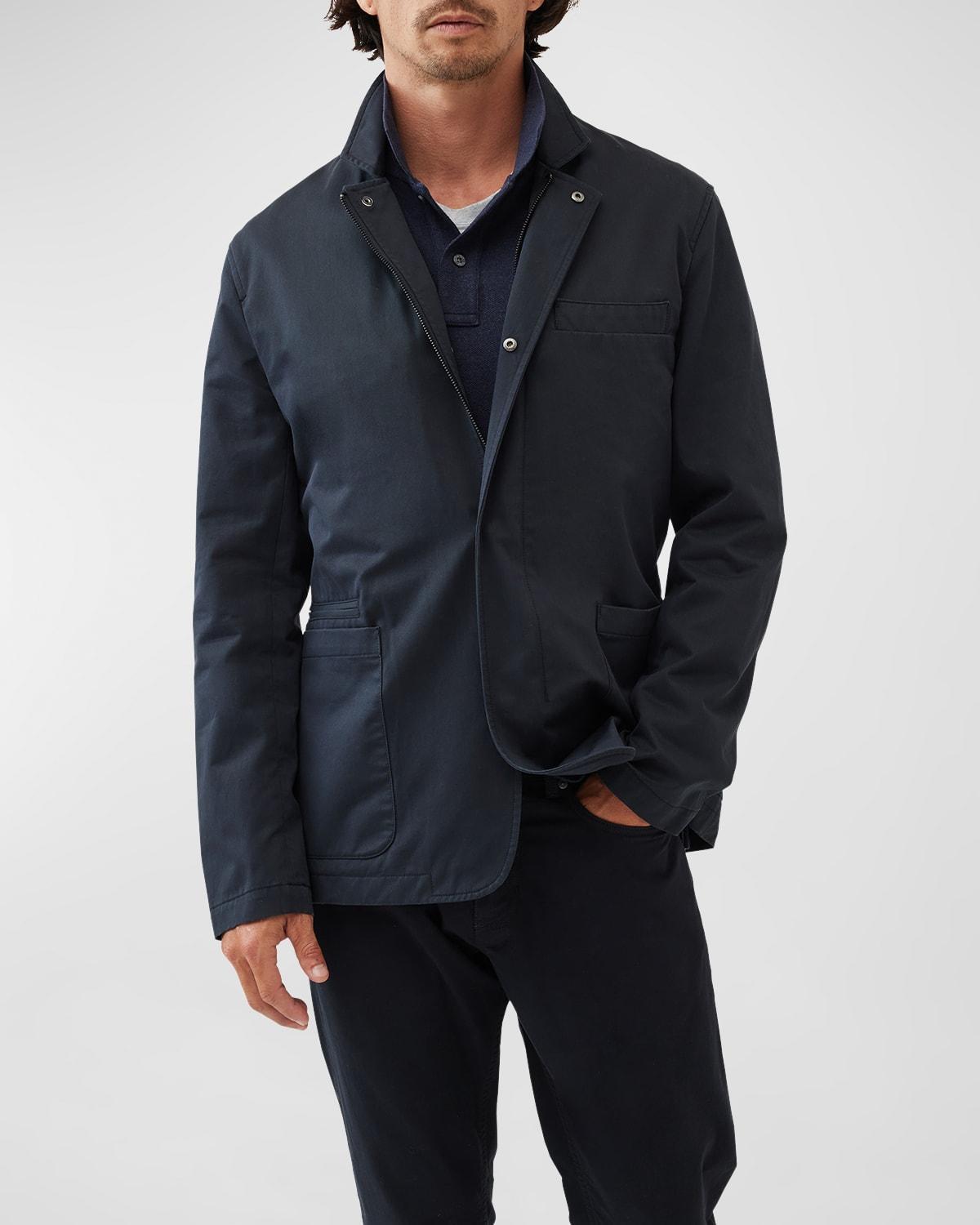 Mens Mayfair Traveller Concealed-Zip Blazer Product Image