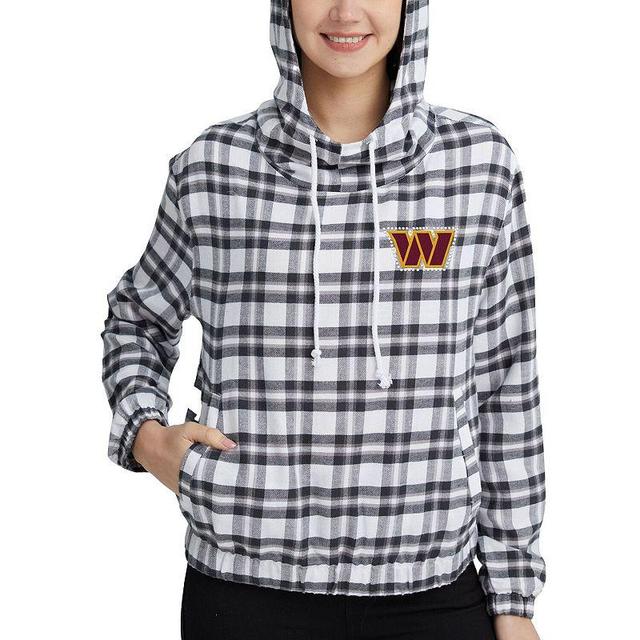 Womens Concepts Sport Charcoal/Gray Washington Commanders Sienna Flannel Long Sleeve Hoodie Top Product Image