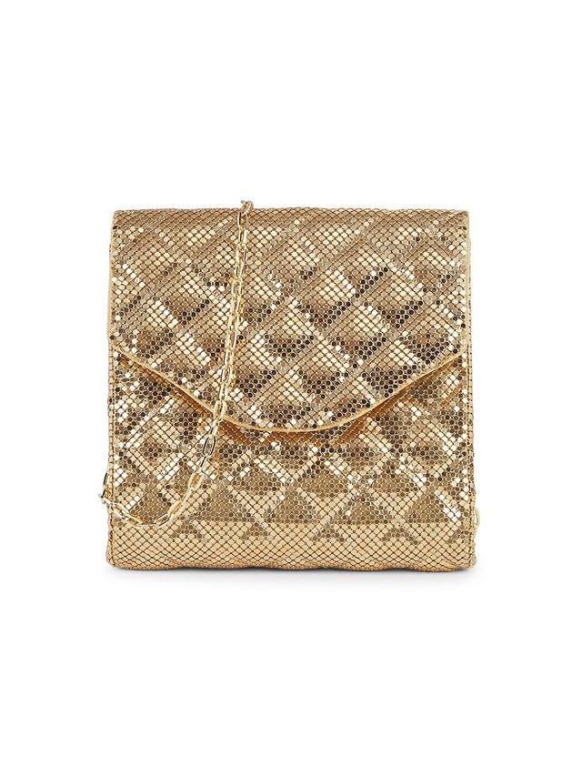 Womens Stevie Brass Mesh Clutch Product Image