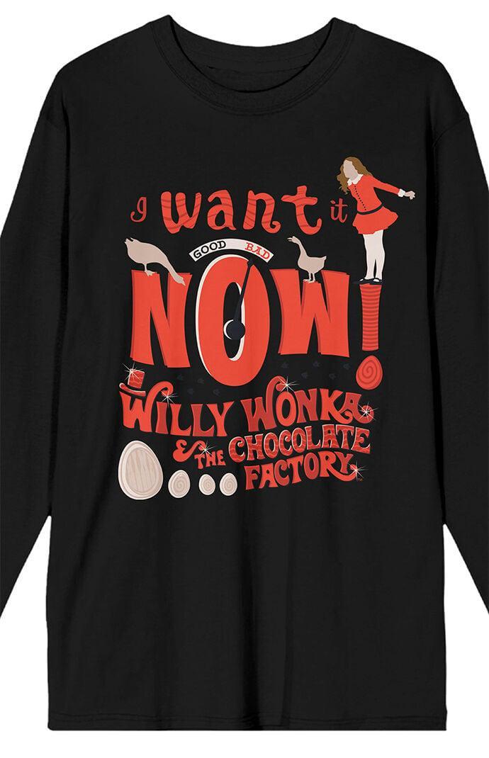 Men's Willy Wonka and the Chocolate Factory Long Sleeve T-Shirt Product Image