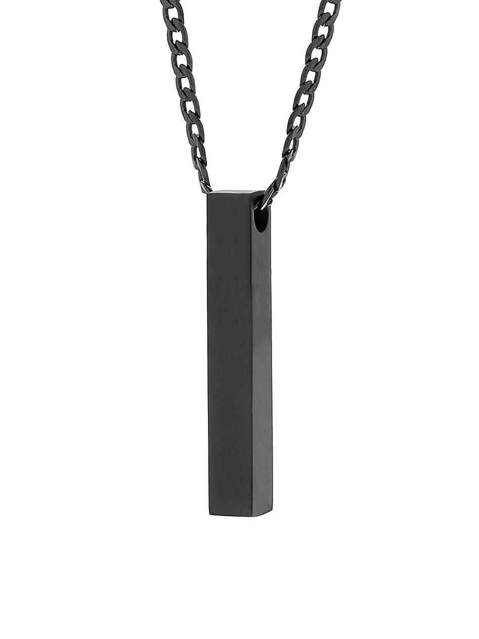 Brook and York Mens Engravable Stainless Steel Necklace Product Image