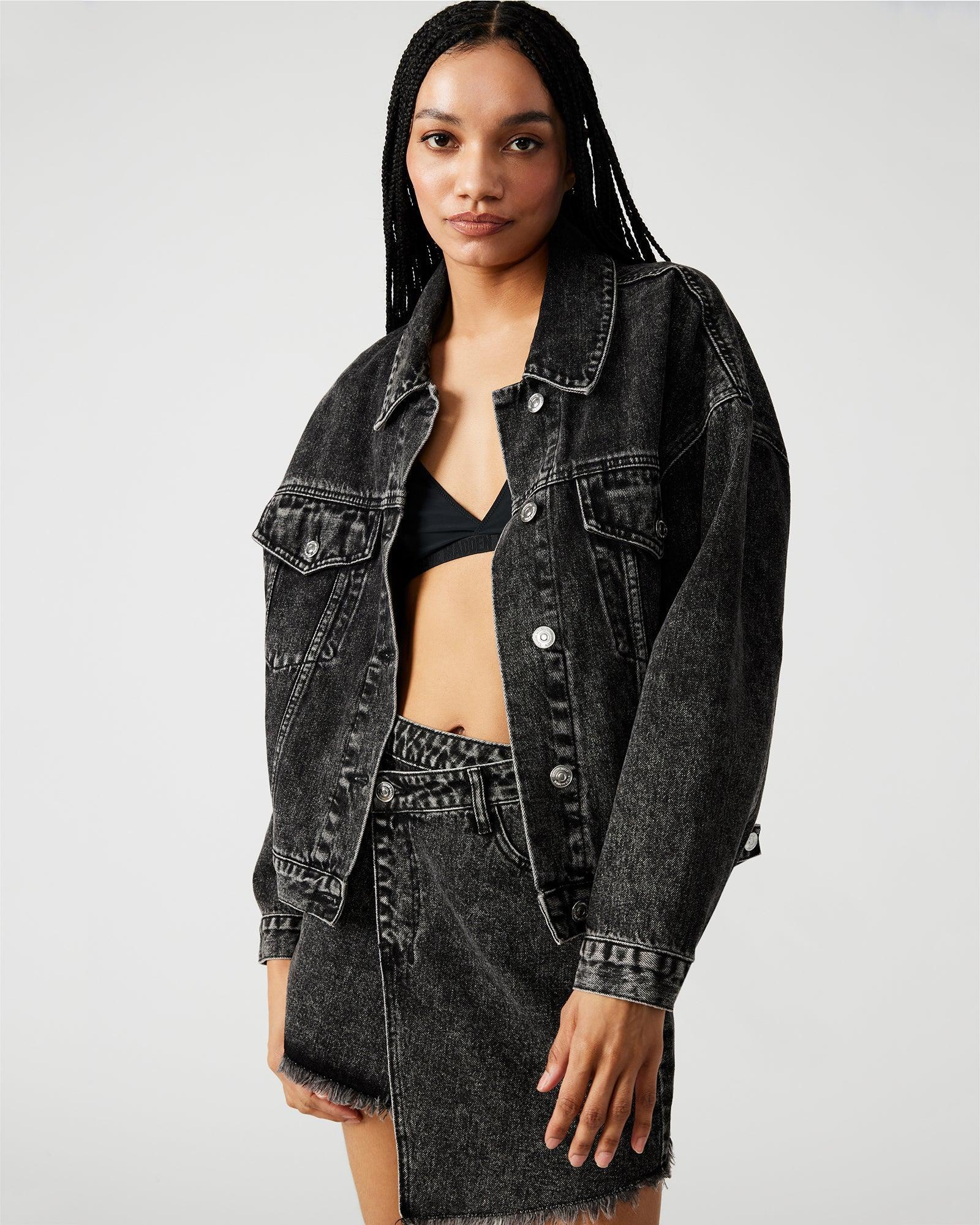 SIENNA DENIM JACKET BLACK Female Product Image