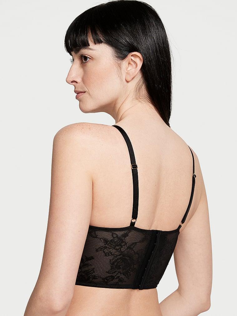 Rose Lace & Grommet Push-Up Corset Top Product Image