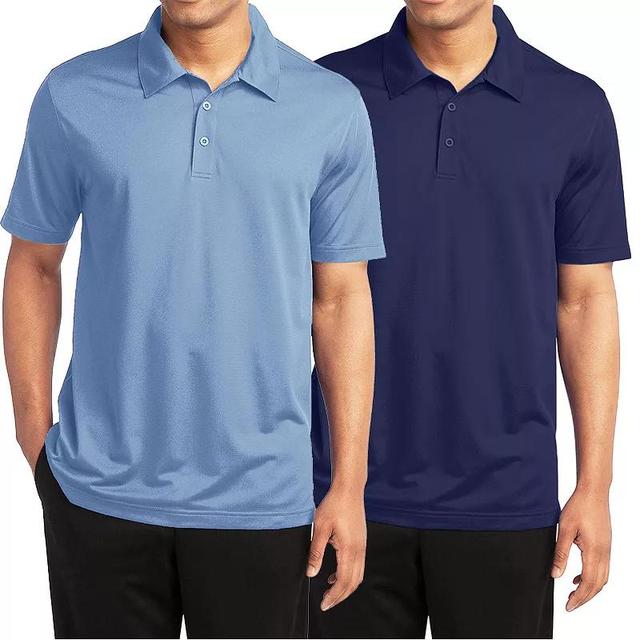 Mens Galaxy By Harvic 2-Pack Moisture-Wicking Polos Product Image