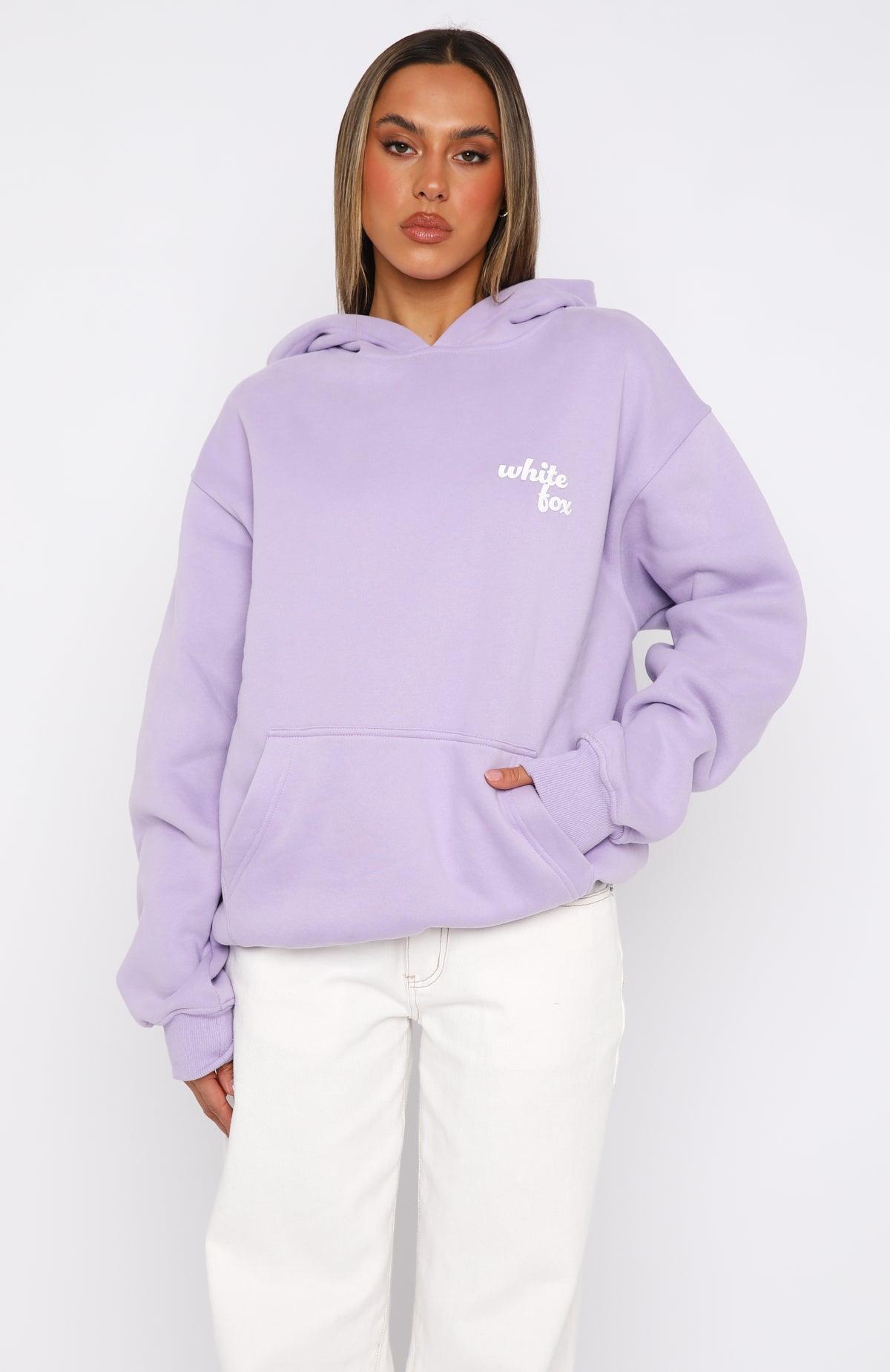 Not In The Mood Oversized Hoodie Lilac Product Image