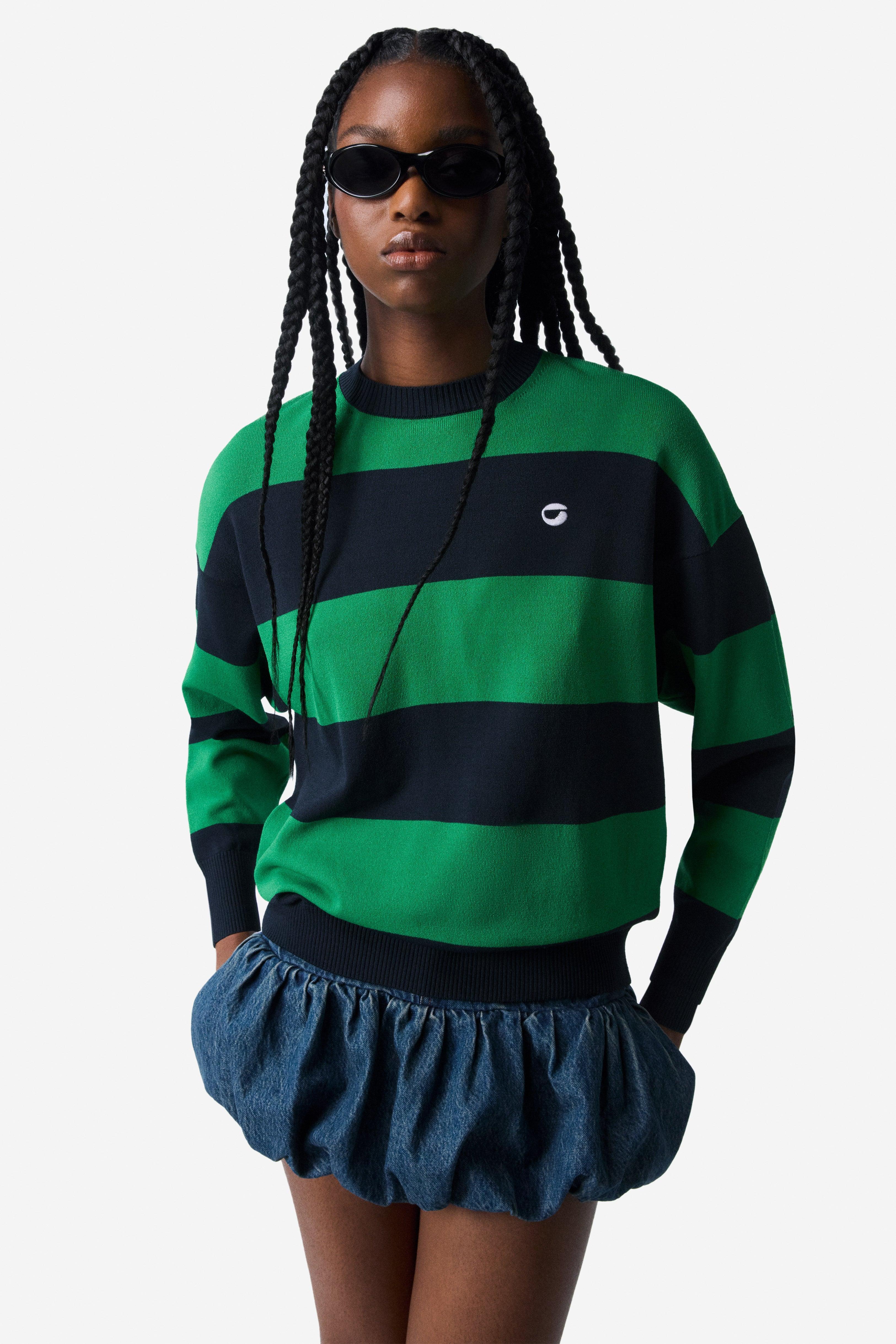 Striped Crewneck Sweater Product Image