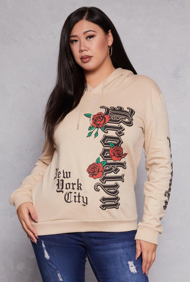 Womens Plus Size Brooklyn New York City Hoodie Product Image