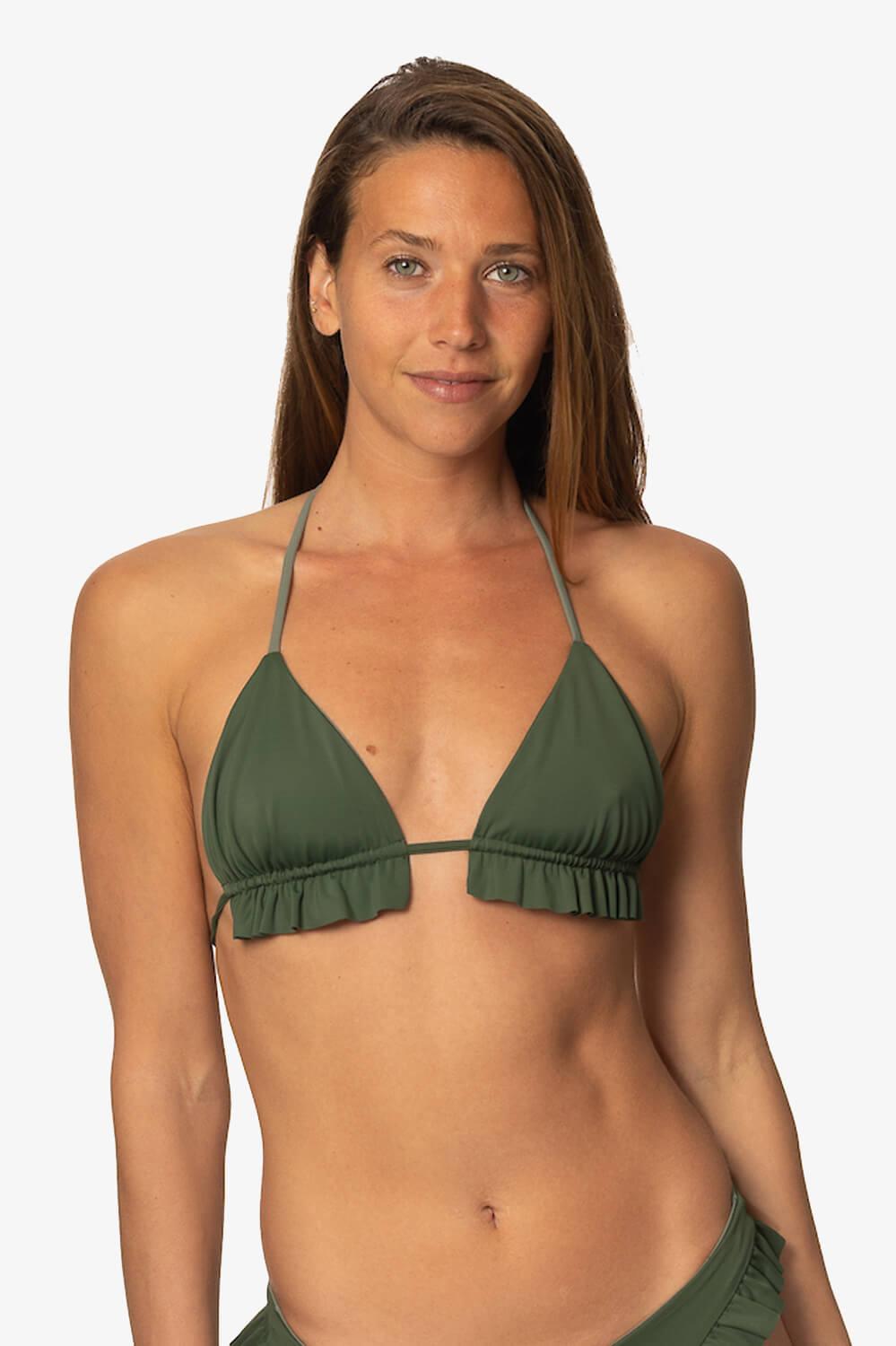 Pavones Bikini Top - Eucalyptus Female Product Image