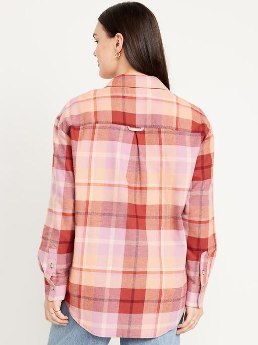 Button-Down Flannel Tunic Product Image