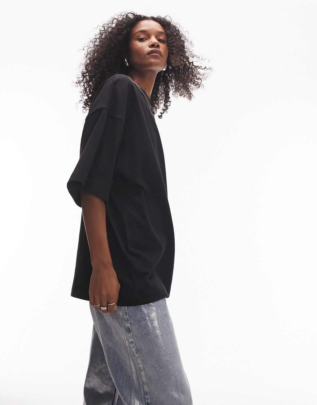 Topshop oversized drop shoulder tee Product Image