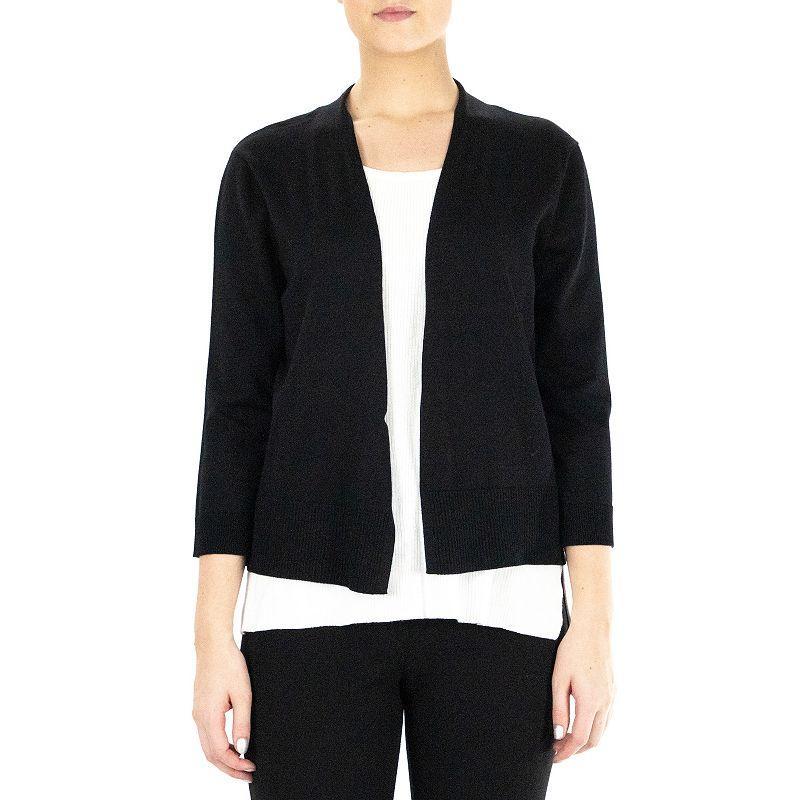 Womens Nina Leonard Classic Open-Front Bolero Cardigan Product Image