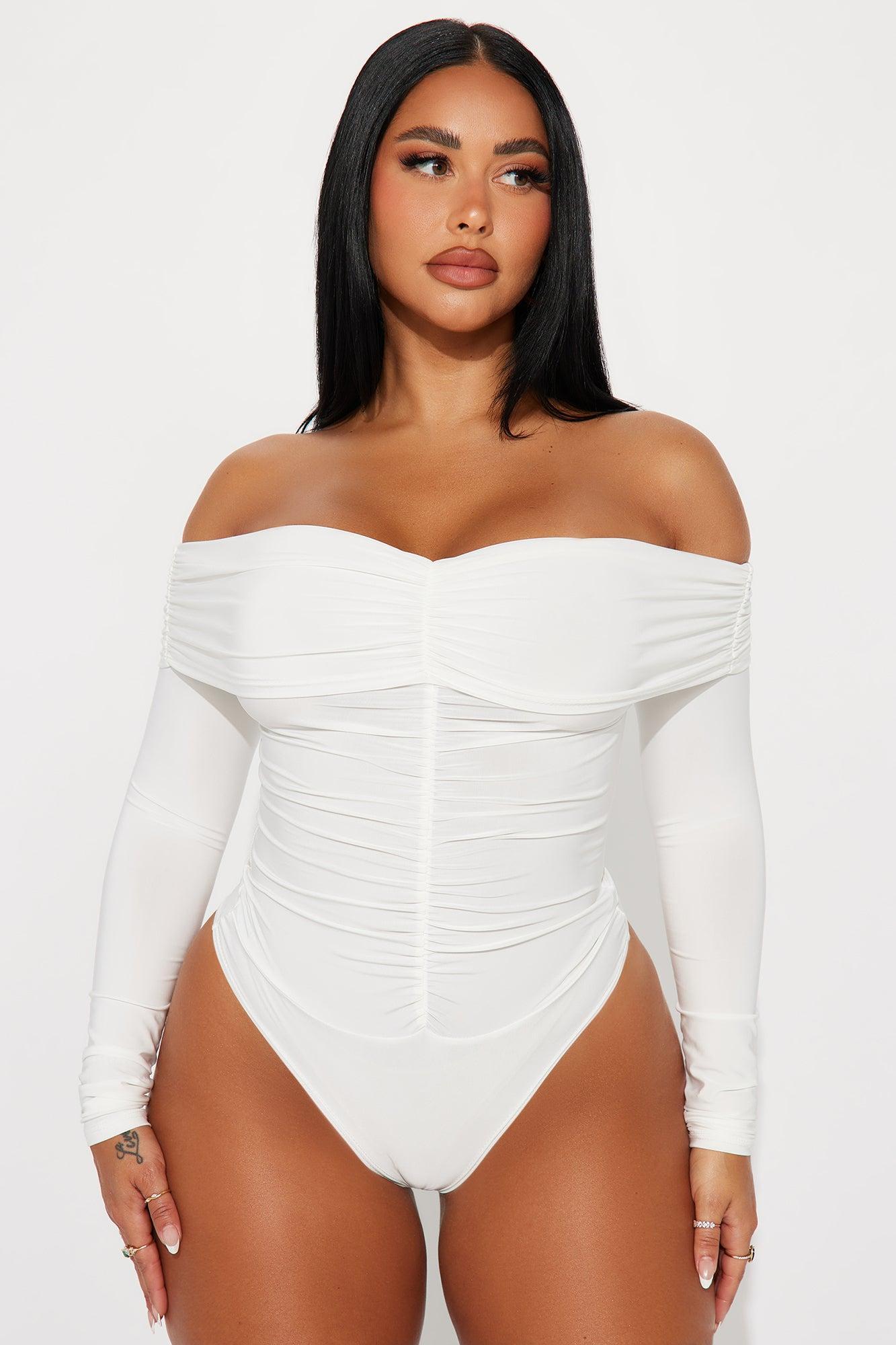 Meant To Be Off Shoulder Bodysuit - Ivory Product Image