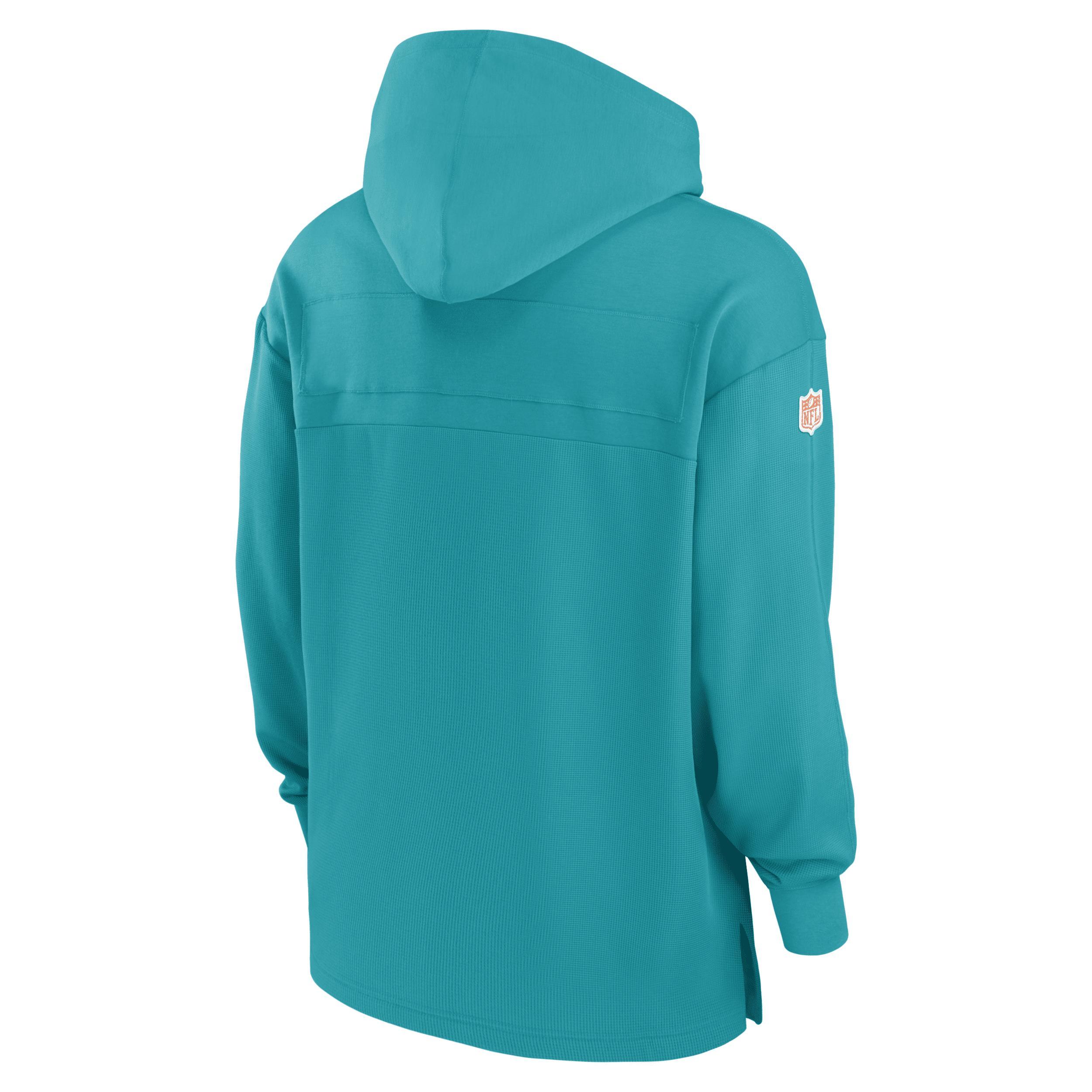 Miami Dolphins Sideline Jersey Nike Men's Dri-FIT NFL Pullover Hoodie Product Image