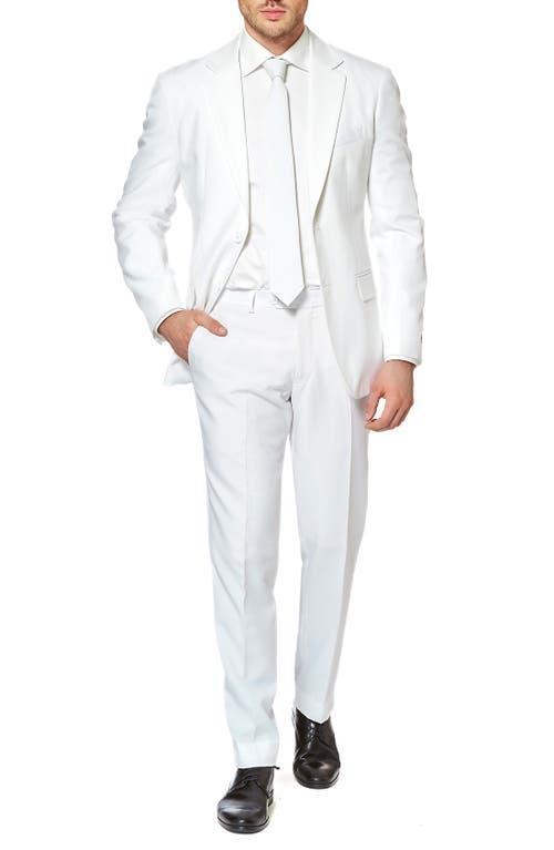 OppoSuits White Knight Trim Fit Two-Piece Suit with Tie Product Image