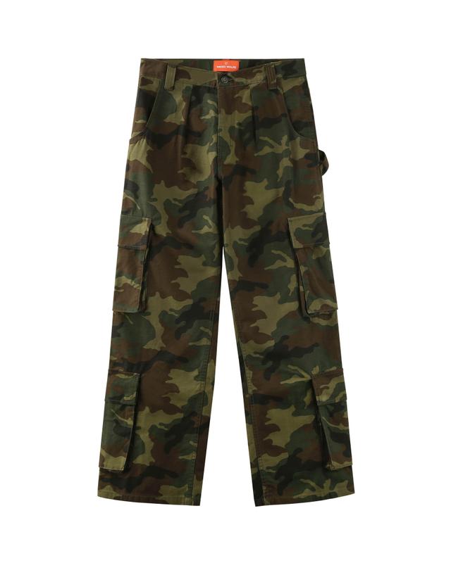 Baggy Pocket Cargo Pants Camo Product Image