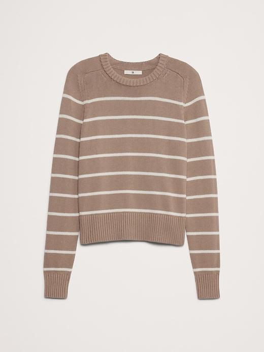 Cotton-Silk Crew-Neck Sweater Product Image