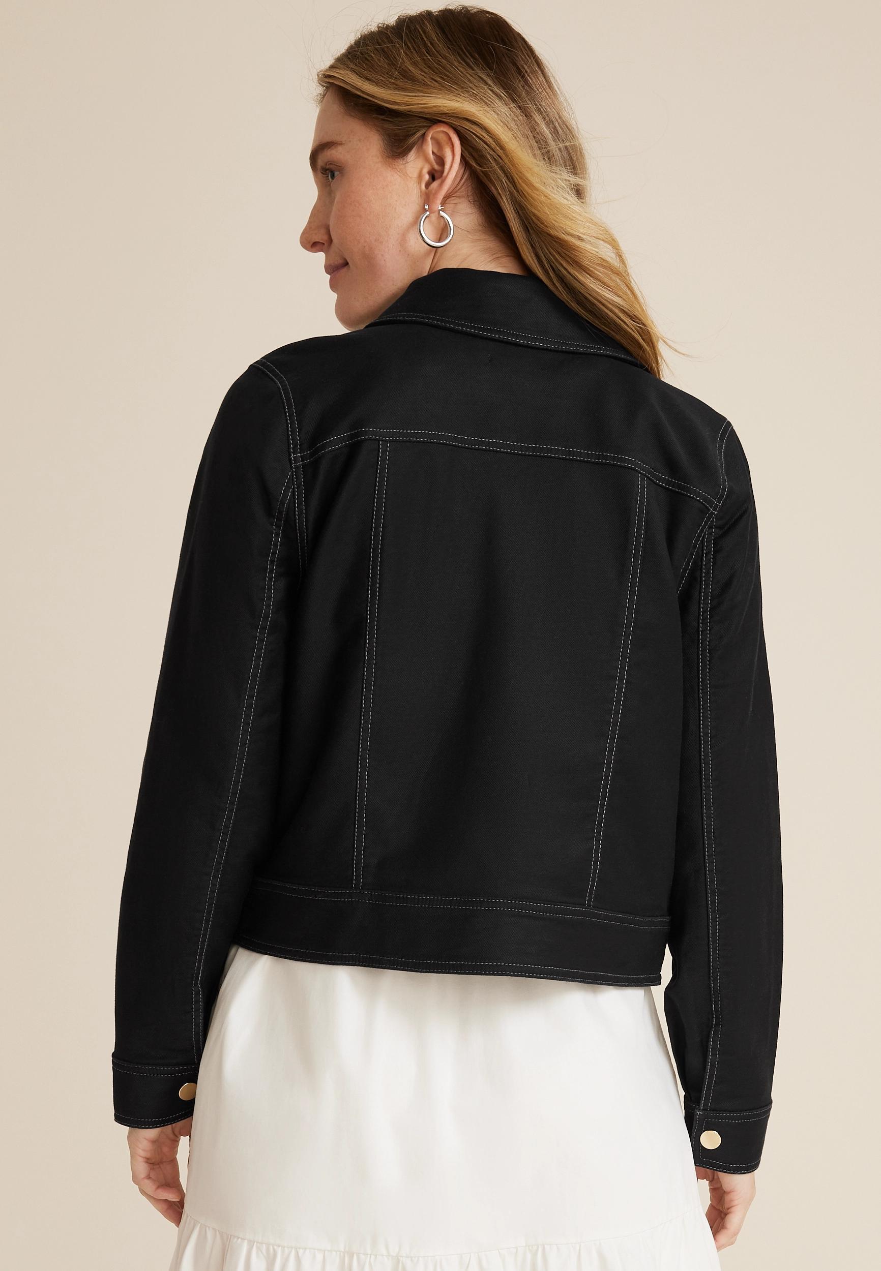 Cropped Twill Jacket Product Image