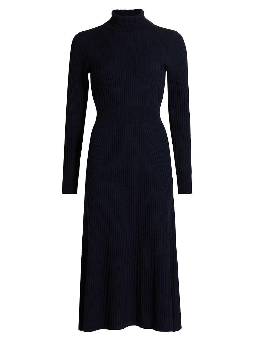 Womens Diana Wool Turtleneck Midi-Dress Product Image