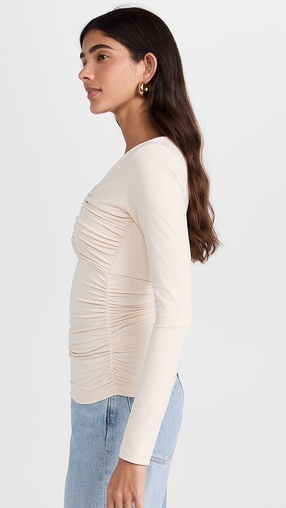 Susana Monaco V Neck Long Sleeve Top | Shopbop Product Image