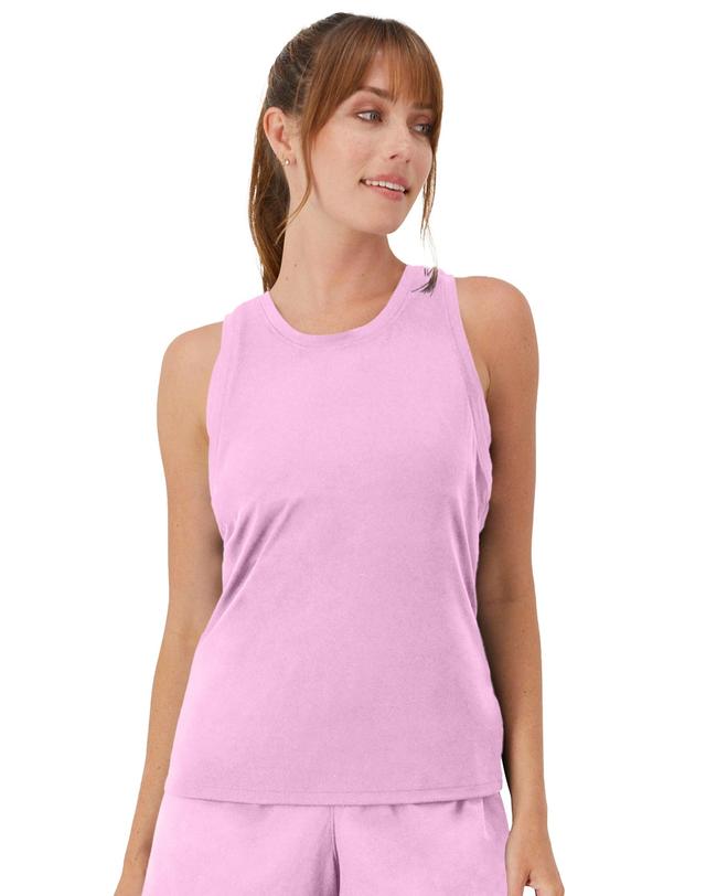 Hanes Moves Womens Tank Strawberry Candy Pink M Product Image