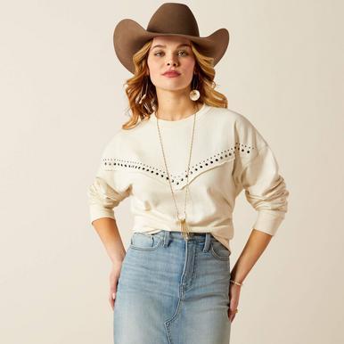 Ariat® Ladies' Whisper White Moonstone Sweatshirt Product Image