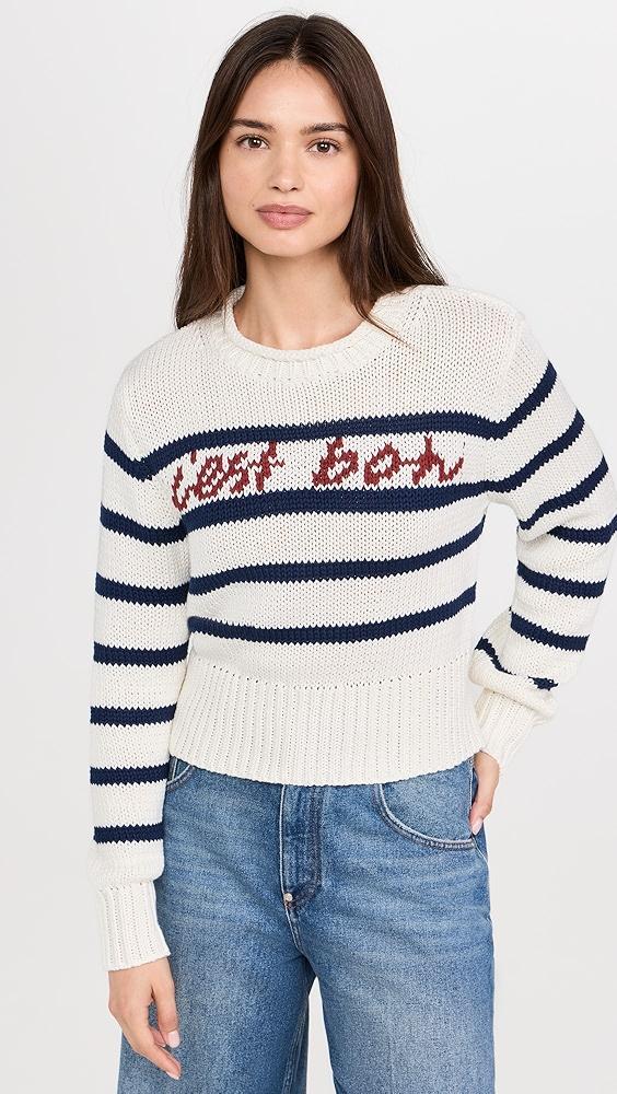 En Saison Helena Striped Sweater | Shopbop Product Image