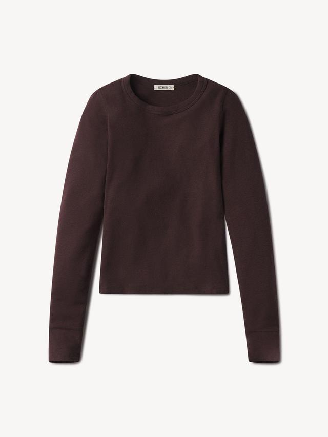 Chestnut Heirloom Rib L/S Crew Product Image