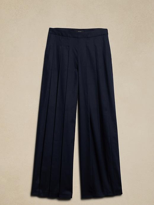 Linen-Blend Palazzo Pant Product Image