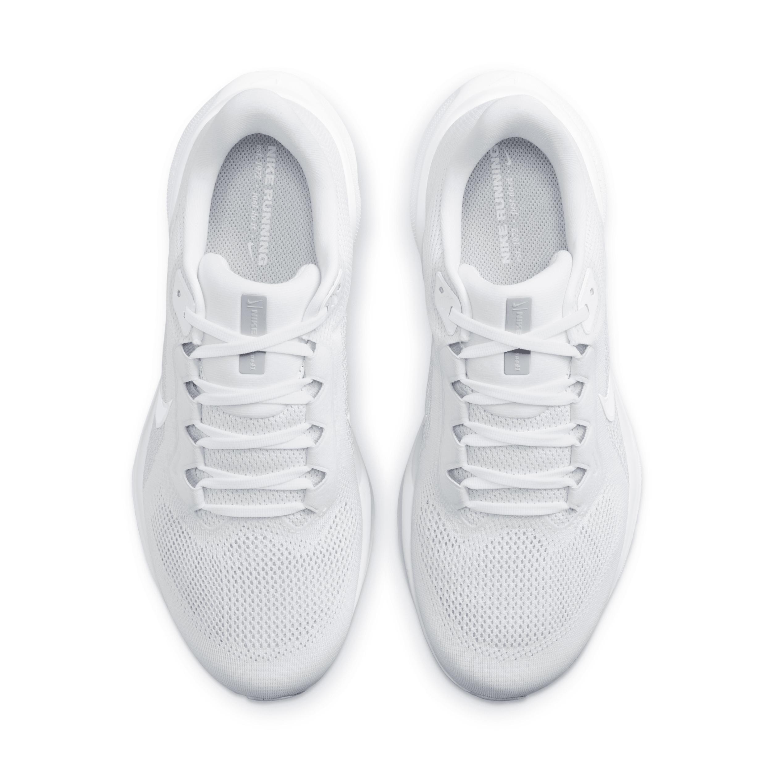 Nike Mens Nike Zoom Pegasus 41 Wide - Mens Shoes White/White/Pure Platinum Product Image