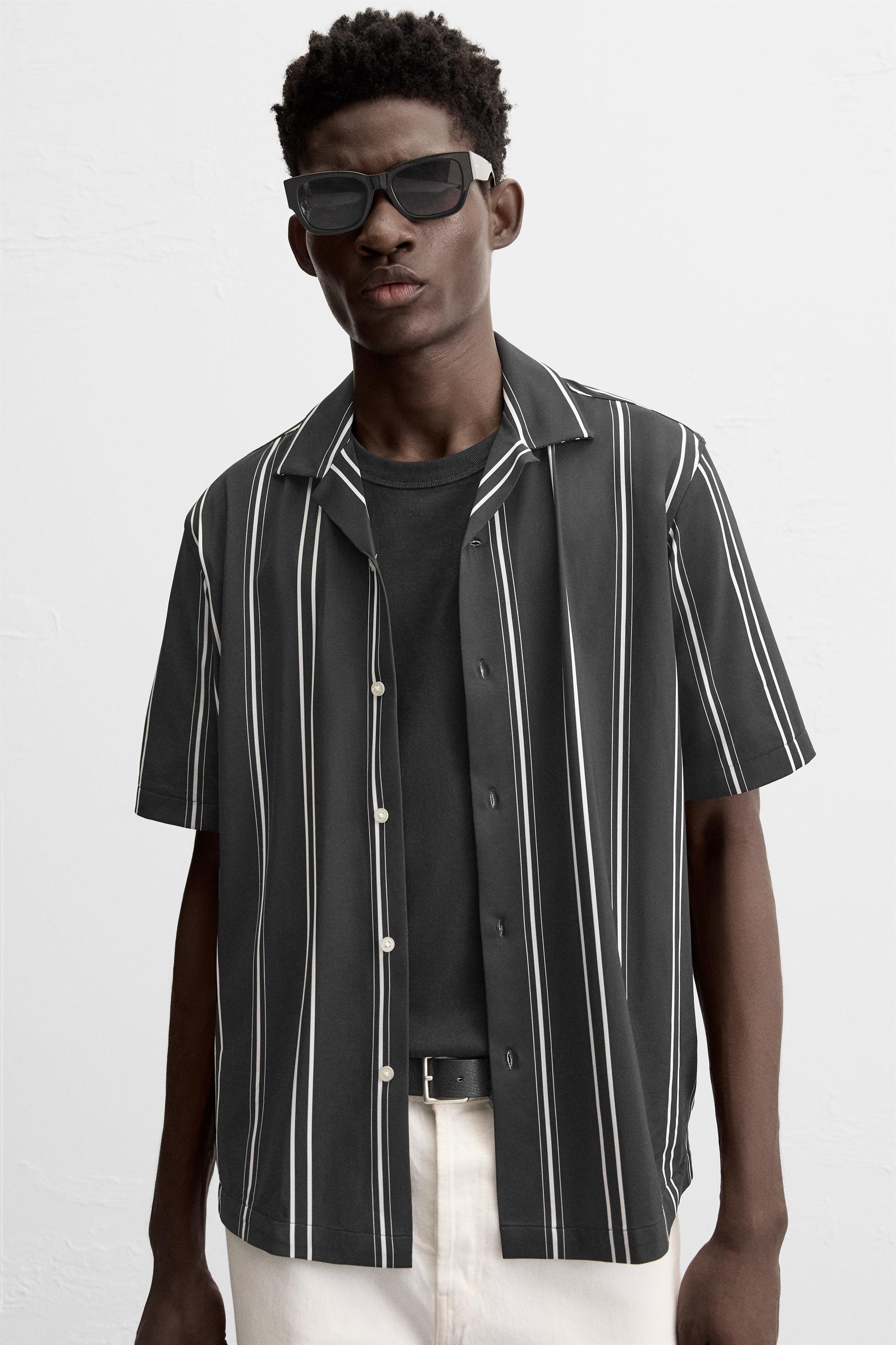 STRIPED STRETCH SHIRT Product Image