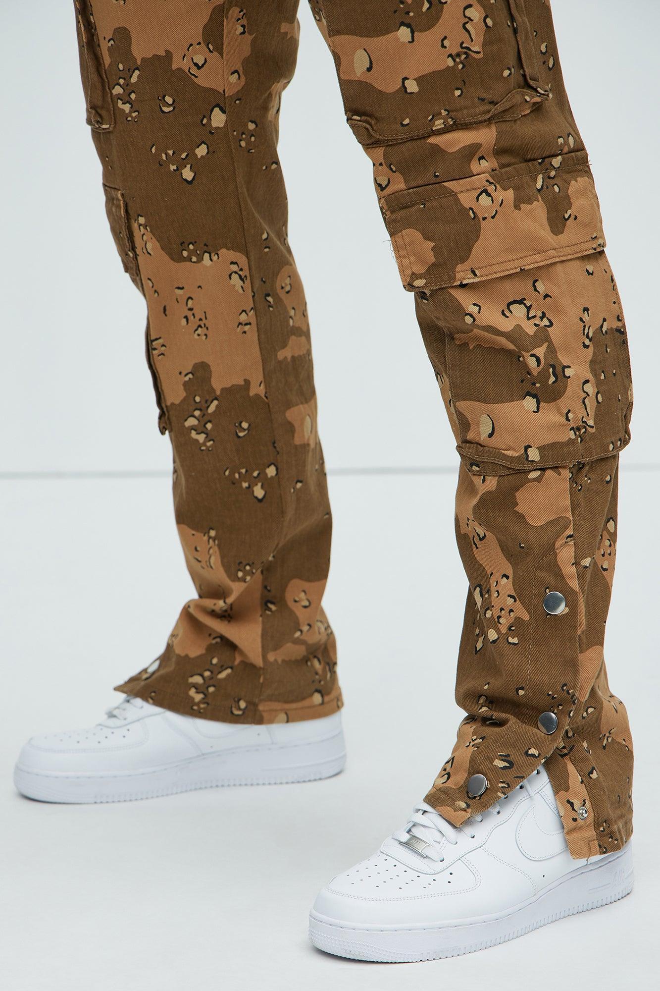 Stand On It Cargo Straight Pants - Camouflage Product Image