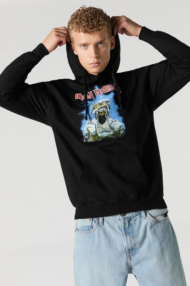 Iron Maiden Graphic Fleece Hoodie Male Product Image