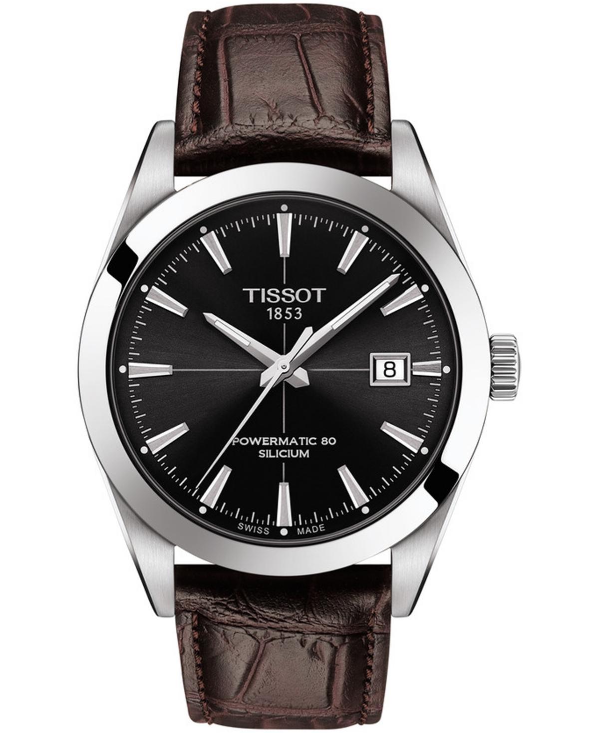 Tissot Gentleman Powermatic Leather Strap Watch, 40mm Product Image