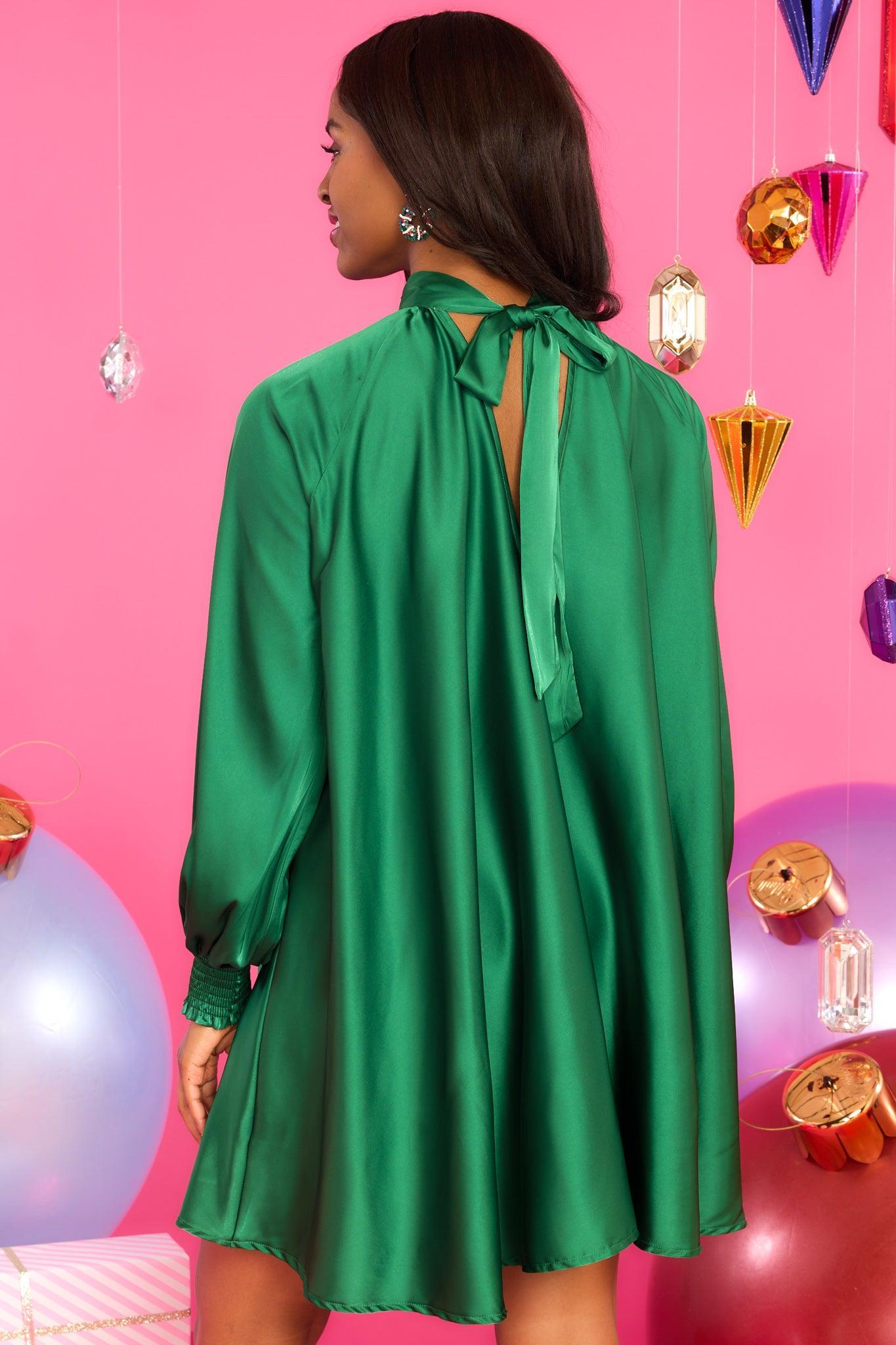 Aura Gift To Us Emerald Green Dress Product Image