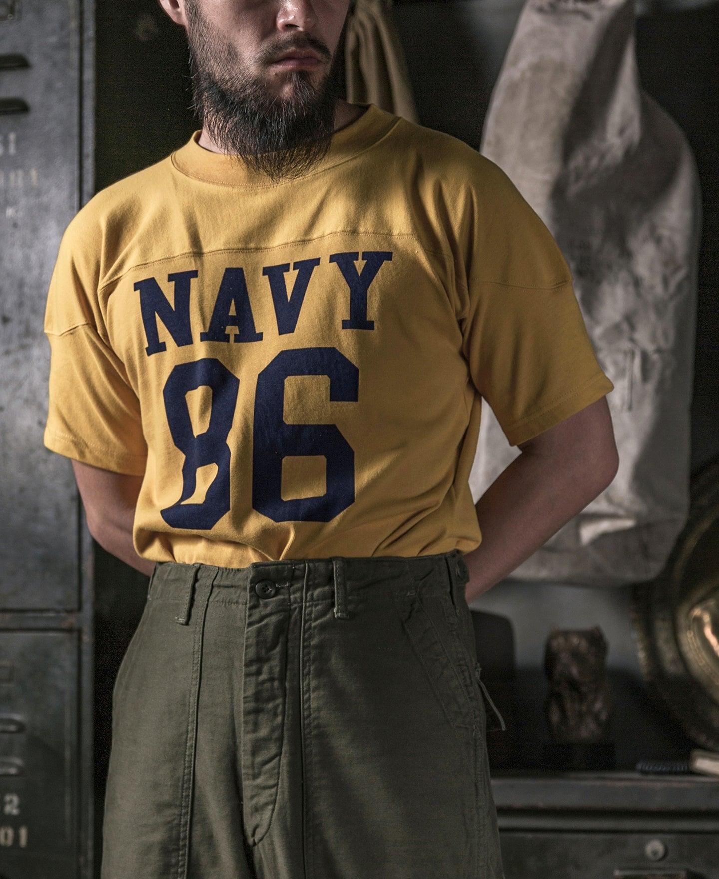 US Naval Football T-Shirt - Yellow Product Image