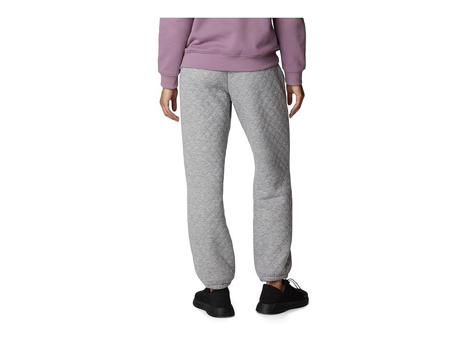 Columbia Lodge Quilted Joggers (Light Grey Heather) Women's Clothing Product Image